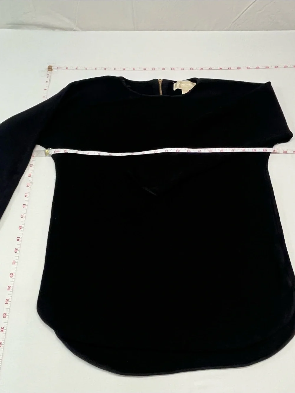 Womans Michael Kors Collection Black Crewneck Pullover cotton blend casual - Picture 3 of 3